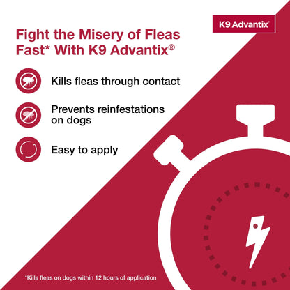 K9 Advantix Flea, Tick & Mosquito Prevention for Medium Dogs 11-20 Lbs., 2-Monthly Treatments