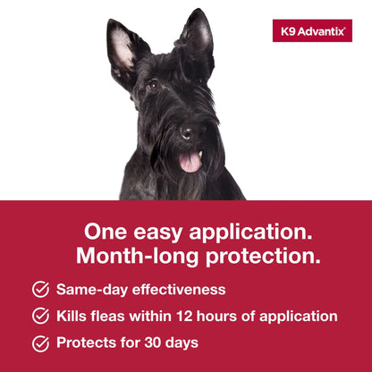 K9 Advantix Flea, Tick & Mosquito Prevention for Medium Dogs 11-20 Lbs., 2-Monthly Treatments