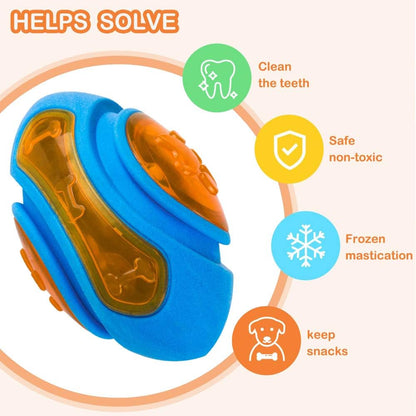 Dog Squeaky Toys 4-Pack, Floating Pool & Beach Toys for Fetch and Interactive Play