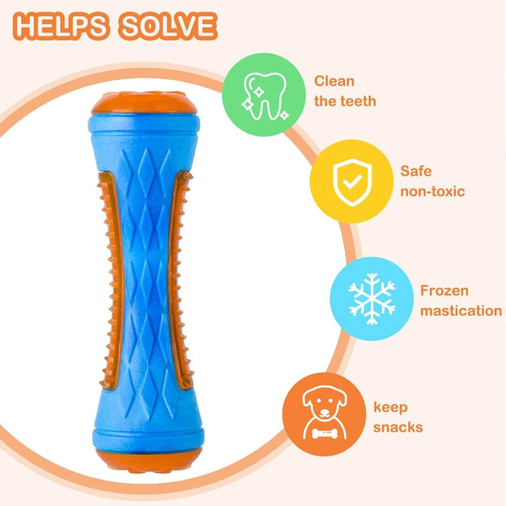 Dog Squeaky Toys 4-Pack, Floating Pool & Beach Toys for Fetch and Interactive Play